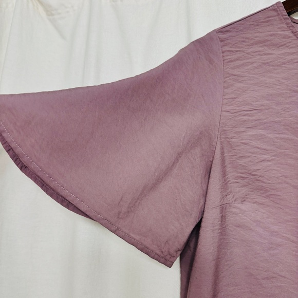 Purple Flutter Sleeve Blouse Top by A New Day, Target brand- Like New - Picture 4 of 8